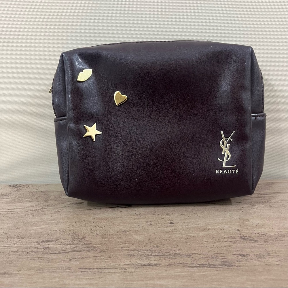 YSL Beaute Yves Saint Laurent Makeup Cosmetic Bag Toiletry Travel Pouch
